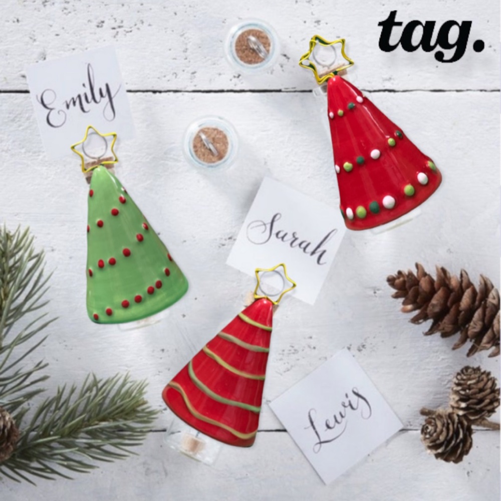 Tag Whimsy Tree Card Holders